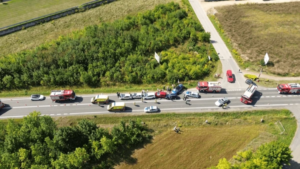About multi-vehicle collisions